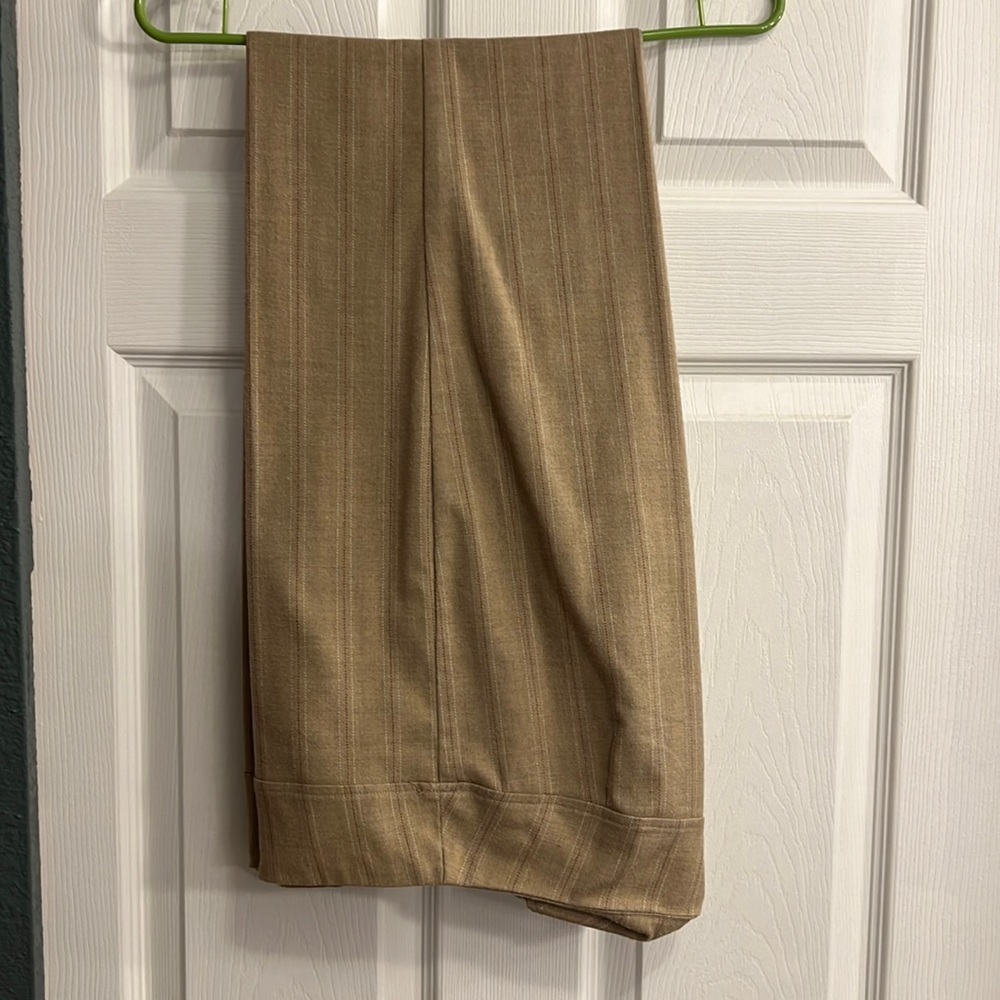 Brown stripped dress pants